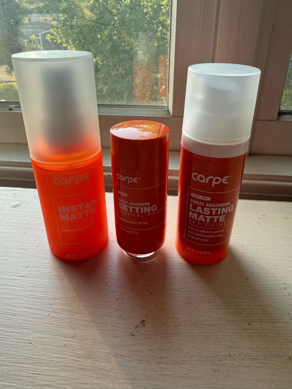 Carpe Sweat-Absorbing Matte Suncare Set - Orange